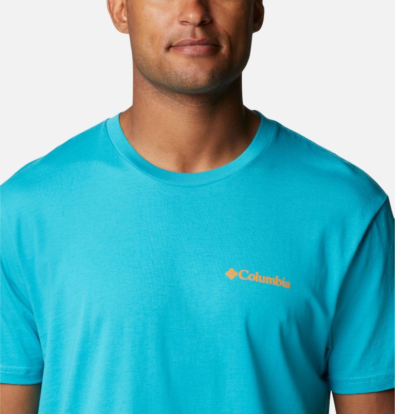 Thumbnail: Men's Haleakala National Park T-Shirt, Color: Emerald Sea, image 4