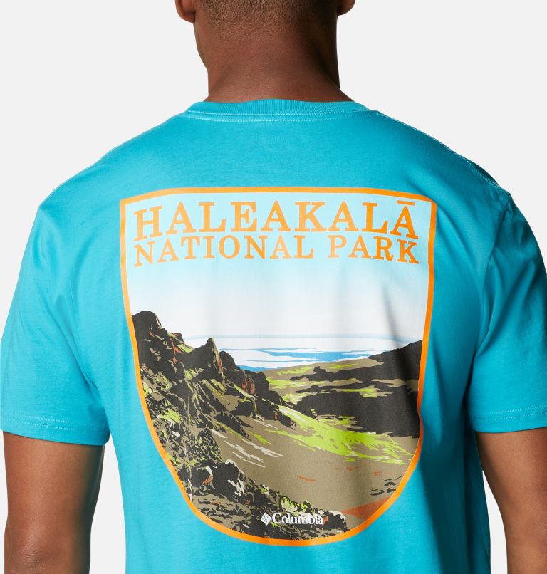 Men's Haleakala National Park T-Shirt, Color: Emerald Sea, image 5