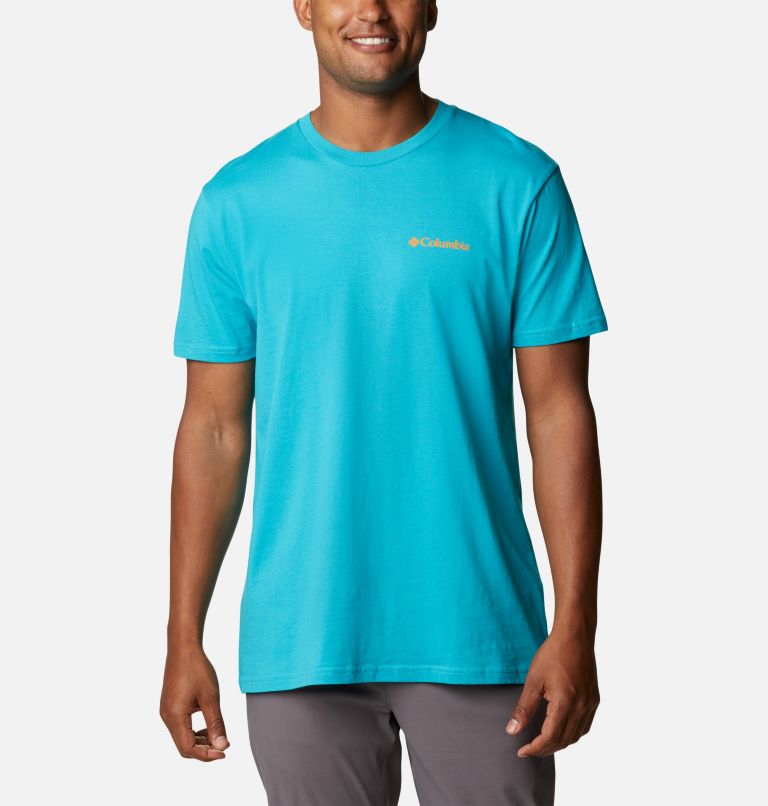 Thumbnail: Men's Haleakala National Park T-Shirt, Color: Emerald Sea, image 2