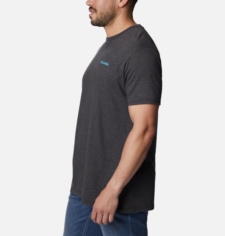 Thumbnail: Men's Polychrome Graphic T-Shirt, Color: Charcoal Heather, image 3