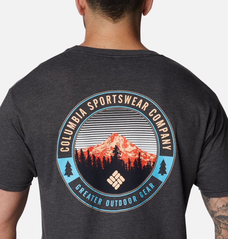 Men's Polychrome Graphic T-Shirt, Color: Charcoal Heather, image 5
