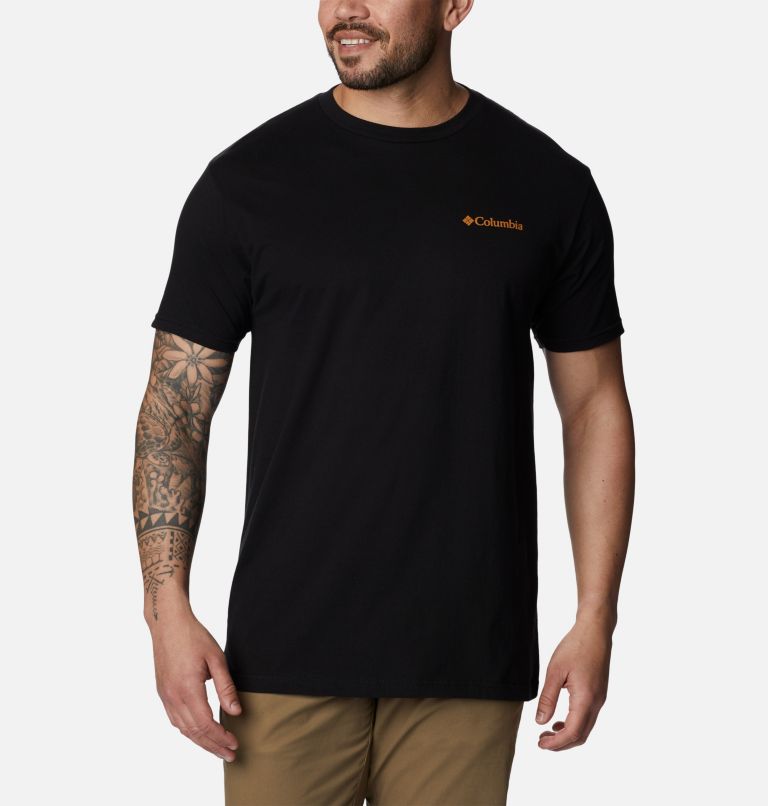 Thumbnail: Men's Damien Graphic T-Shirt, Color: Black, image 2