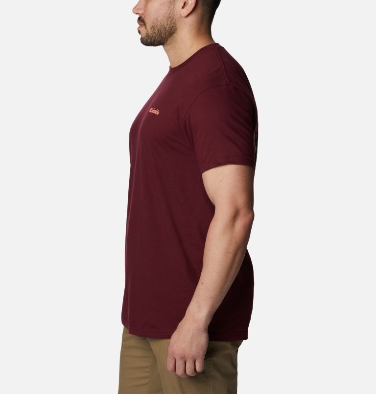 Thumbnail: Men's Damien Graphic T-Shirt, Color: Rich Wine, image 3