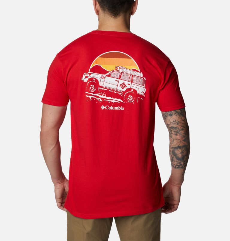 Men's Kono Graphic T-Shirt, Color: Mountain Red, image 1