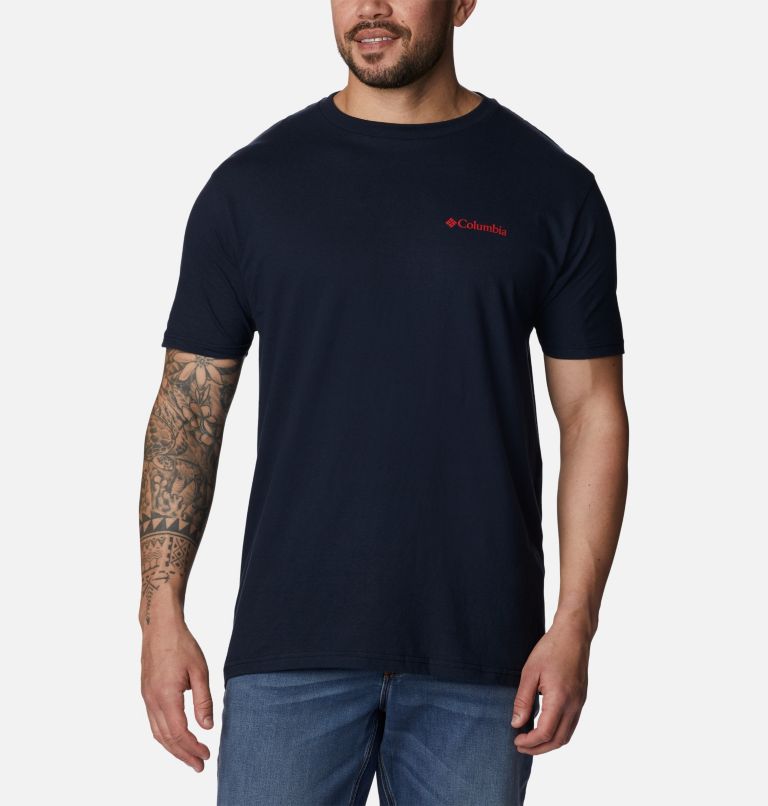 Navy blue columbia store shirt