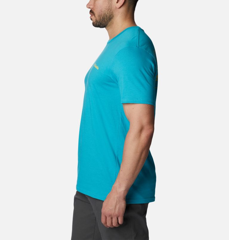 Men's Permeate Graphic T-Shirt, Color: Emerald Sea, image 3