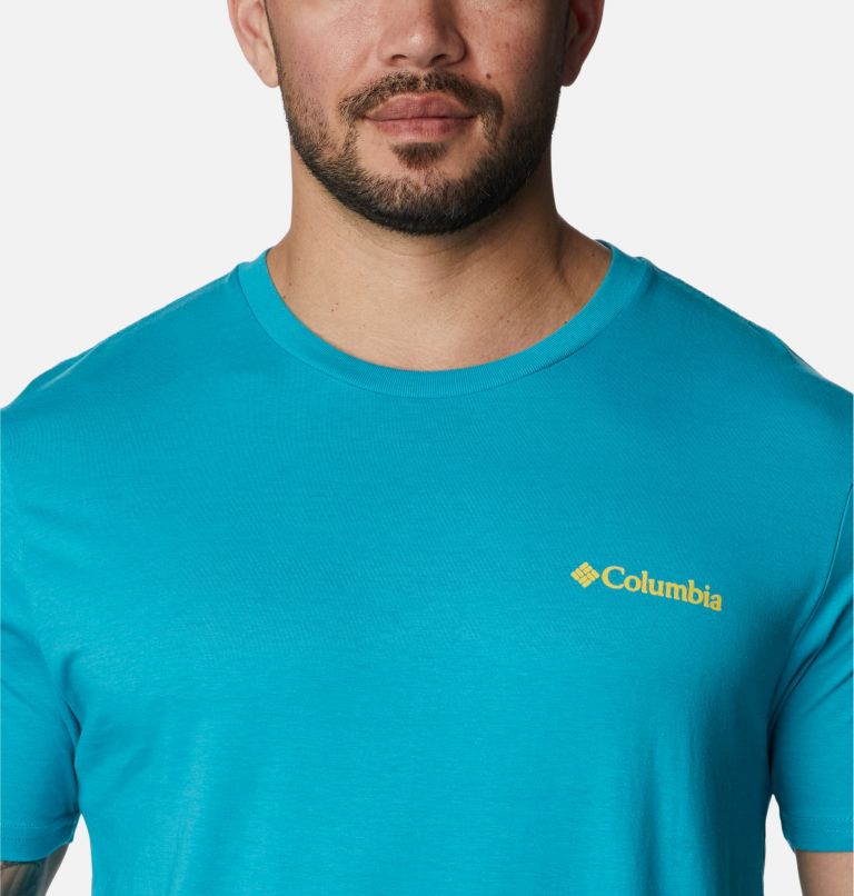 Thumbnail: Men's Permeate Graphic T-Shirt, Color: Emerald Sea, image 4