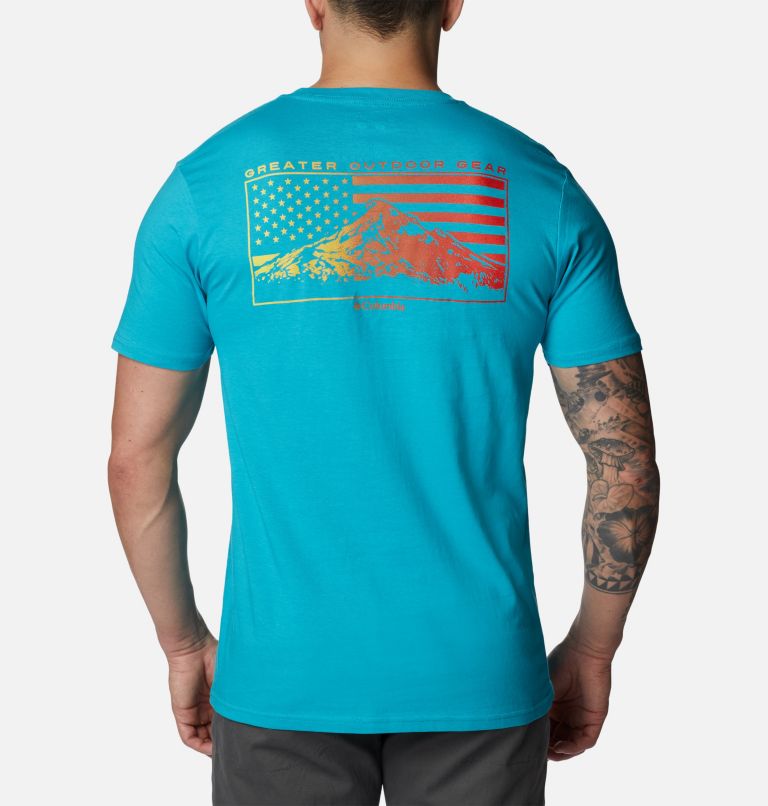 Men's Permeate Graphic T-Shirt, Color: Emerald Sea, image 1
