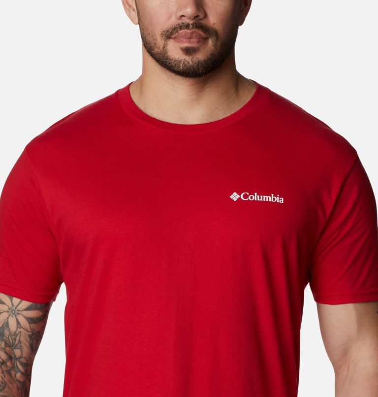 Thumbnail: Men's Kingston Graphic T-Shirt, Color: Mountain Red, image 4