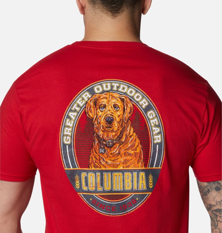 Thumbnail: Men's Kingston Graphic T-Shirt, Color: Mountain Red, image 5