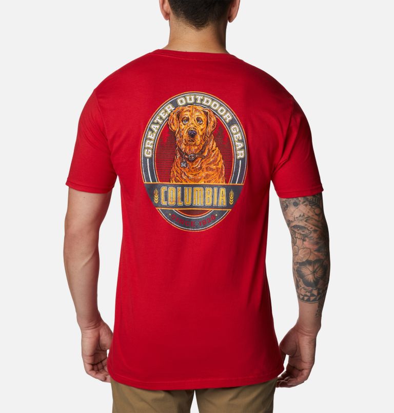 Thumbnail: Men's Kingston Graphic T-Shirt, Color: Mountain Red, image 1