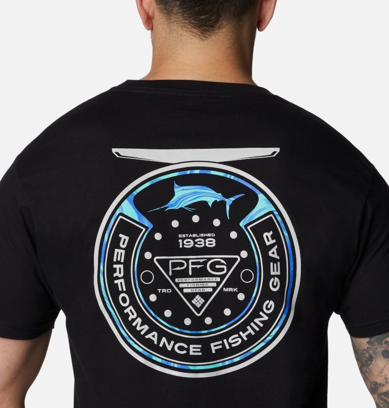 Men's PFG Wheelie Graphic T-Shirt, Color: Black, image 5