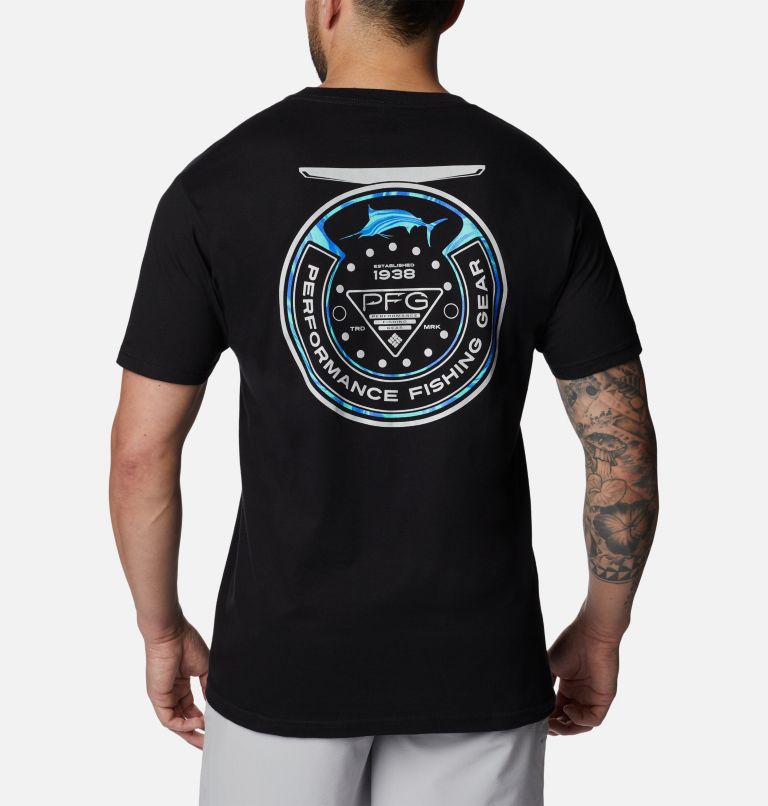 Thumbnail: Men's PFG Wheelie Graphic T-Shirt, Color: Black, image 1