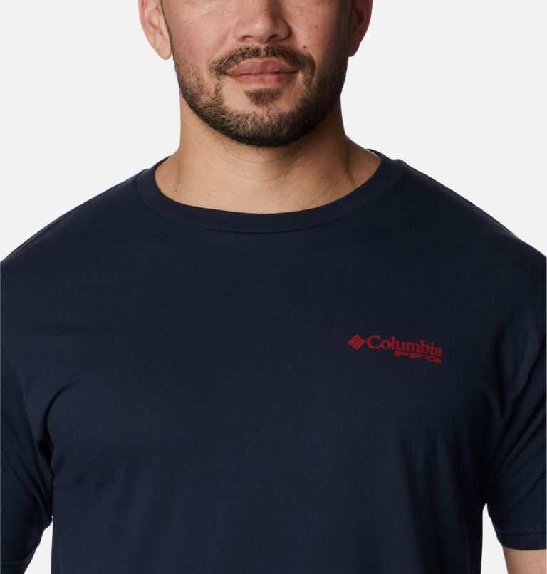 Thumbnail: Men's PFG Pattel Graphic T-Shirt, Color: Columbia Navy, image 4