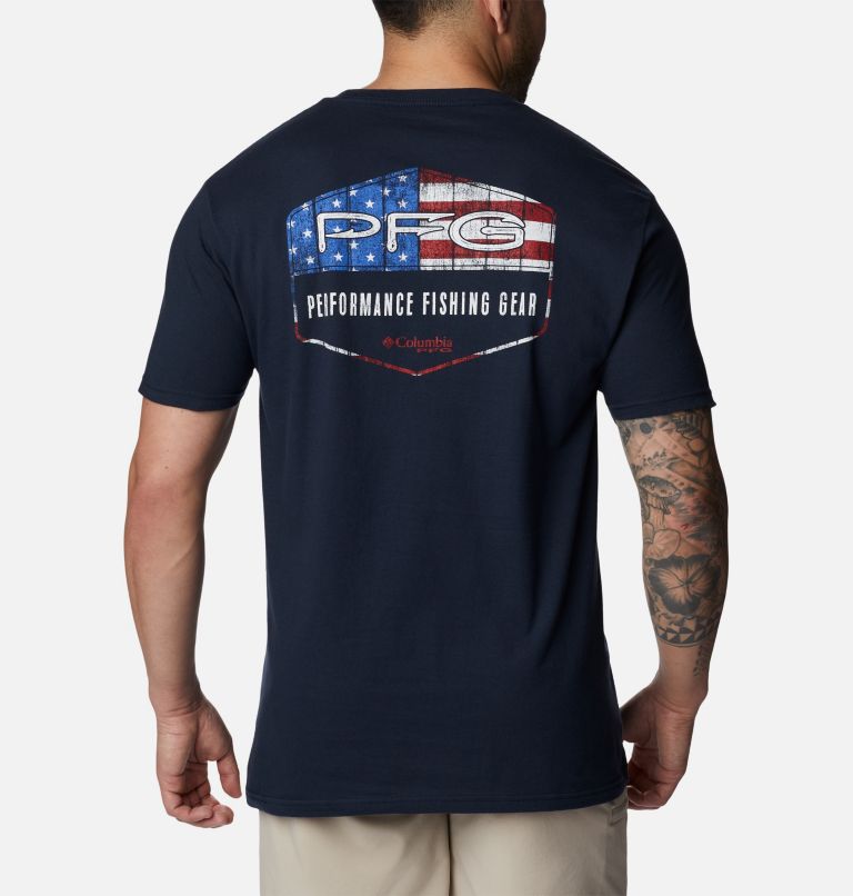 Thumbnail: Men's PFG Pattel Graphic T-Shirt, Color: Columbia Navy, image 1