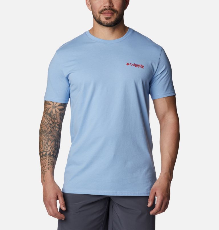 Men's PFG Pattel Graphic T-Shirt, Color: White Cap, image 2