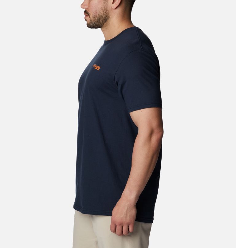 Thumbnail: Men's PFG Crush Graphic T-Shirt, Color: Columbia Navy, image 3