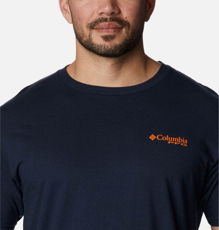 Thumbnail: Men's PFG Crush Graphic T-Shirt, Color: Columbia Navy, image 4