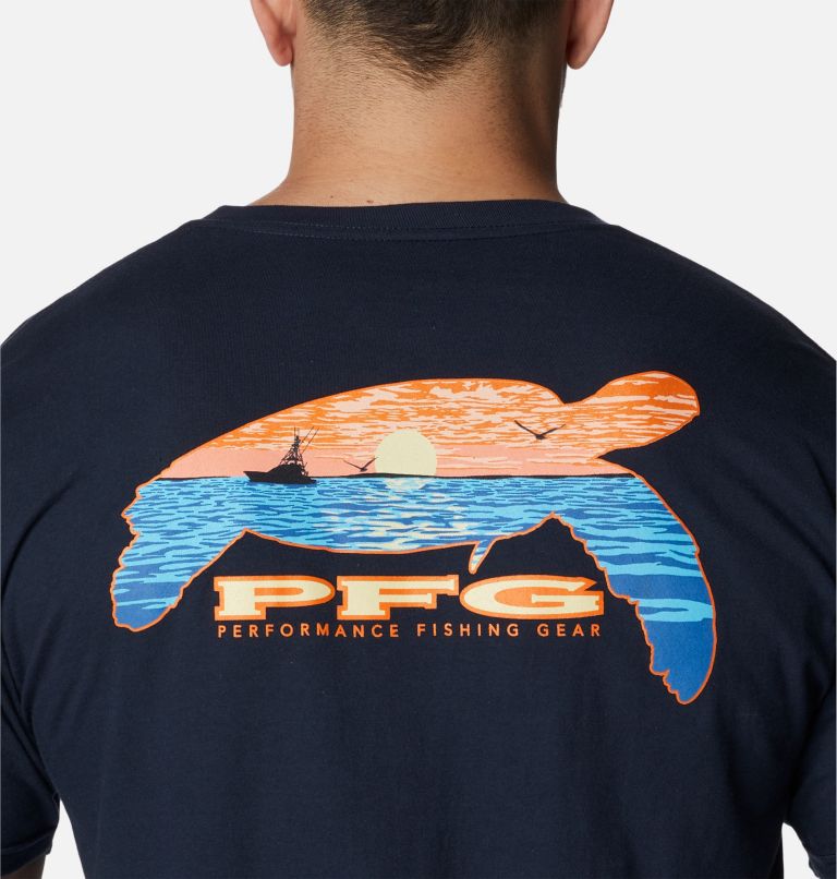 Thumbnail: Men's PFG Crush Graphic T-Shirt, Color: Columbia Navy, image 5