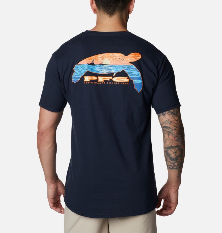 Thumbnail: Men's PFG Crush Graphic T-Shirt, Color: Columbia Navy, image 1