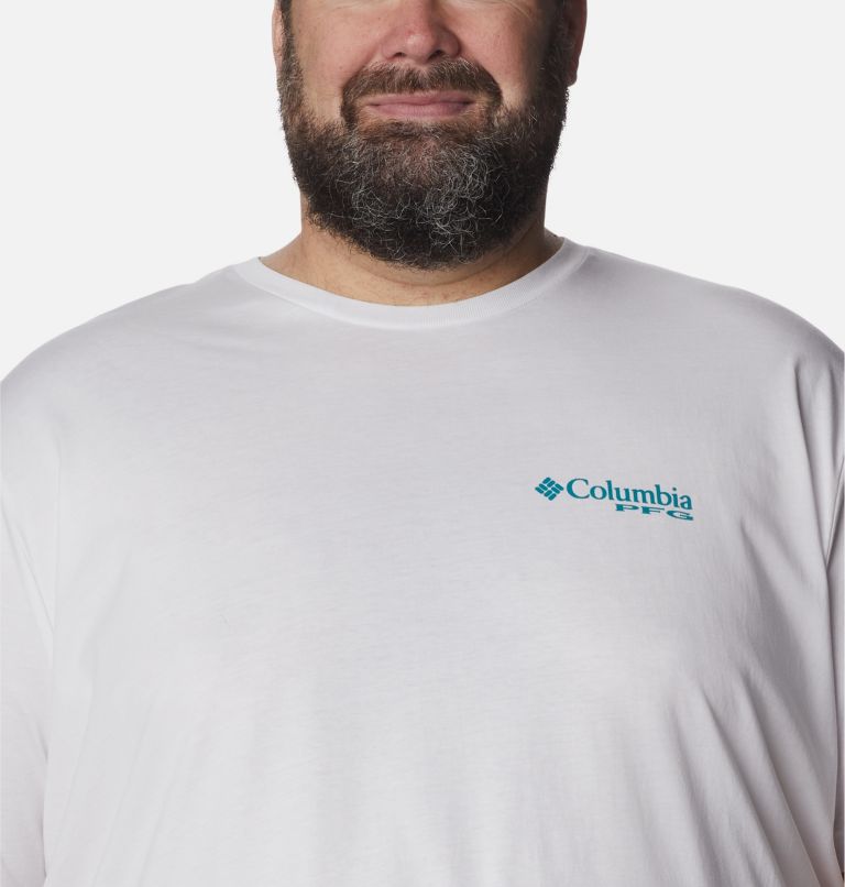 Men's PFG Crush Graphic T-Shirt - Big, Color: White, image 4