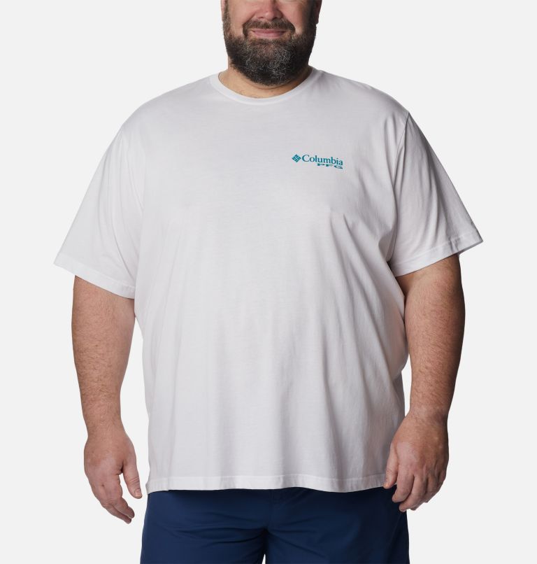 Thumbnail: Men's PFG Crush Graphic T-Shirt - Big, Color: White, image 2