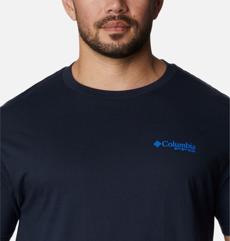 Men's PFG Cast Graphic T-Shirt, Color: Columbia Navy, image 4