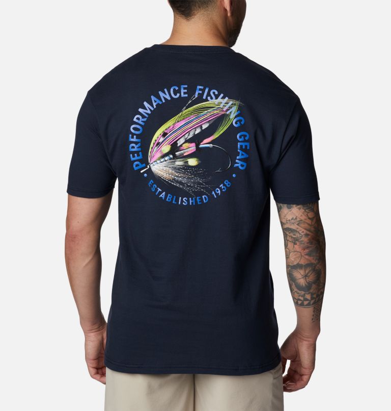 Men's PFG Cast Graphic T-Shirt, Color: Columbia Navy, image 1