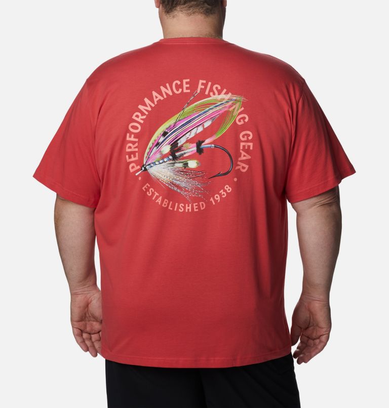 Thumbnail: Men's PFG Cast Graphic T-Shirt- Big, Color: Sunset Red, image 1