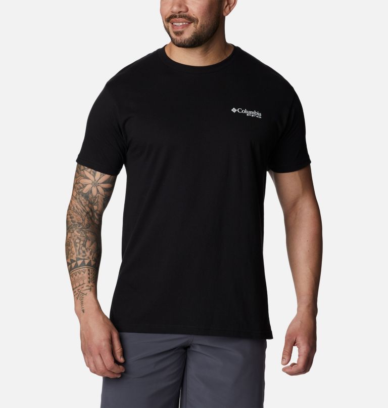 Thumbnail: Men's PFG Merlin Graphic T-Shirt, Color: Black, image 2