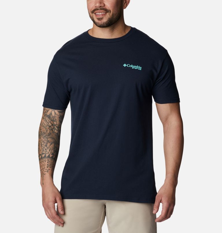 Thumbnail: Men's PFG Huki Graphic T-Shirt, Color: Columbia Navy, image 2
