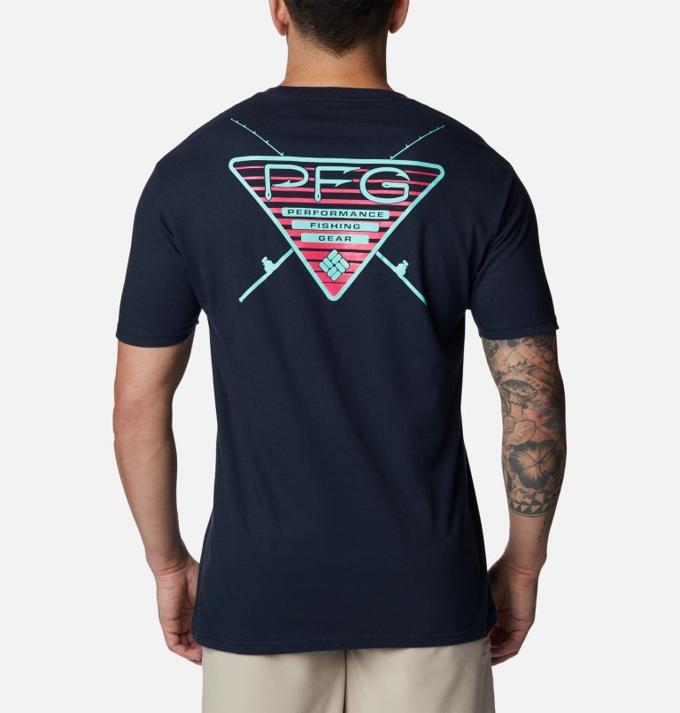 Men's PFG Huki Graphic T-Shirt, Color: Columbia Navy, image 1