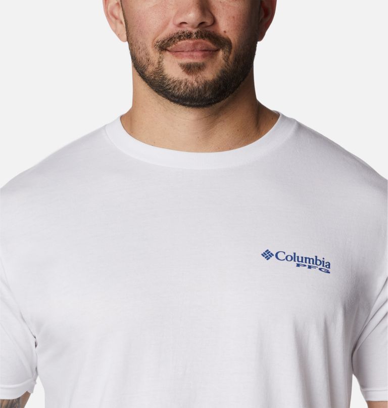 Thumbnail: Men's PFG Trefoil Graphic T-Shirt, Color: White, image 4