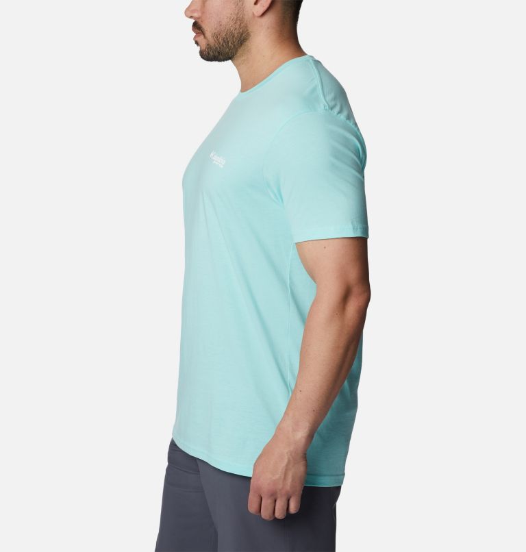 Men's PFG Trefoil Graphic T-Shirt, Color: Gulfstream, image 3