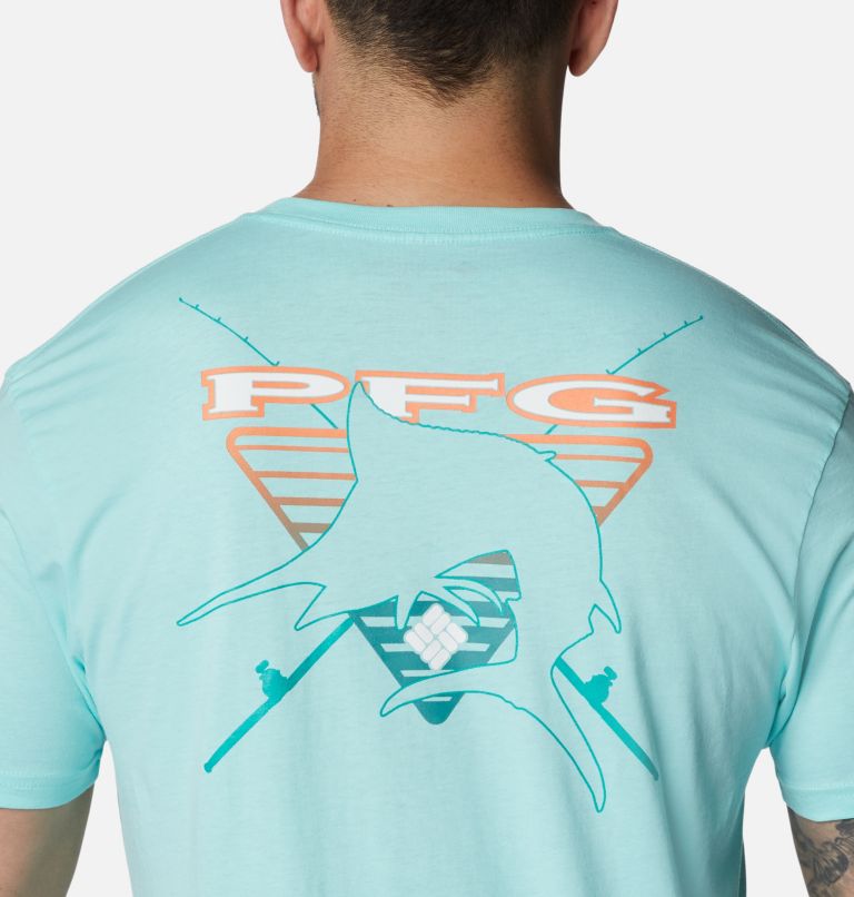 Men's PFG Trefoil Graphic T-Shirt, Color: Gulfstream, image 5