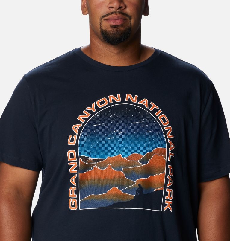 Thumbnail: Men's Grand Canyon NP T-Shirt - Big, Color: Columbia Navy, image 4