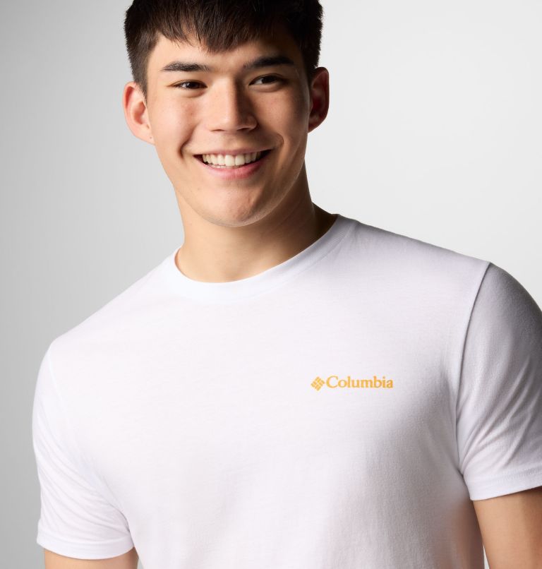 Men's Golden Graphic T-Shirt, Color: White, image 4