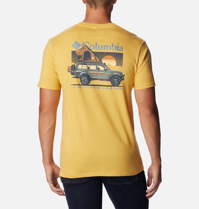 Thumbnail: Men's Crawl Graphic T-Shirt, Color: Mustard, image 1