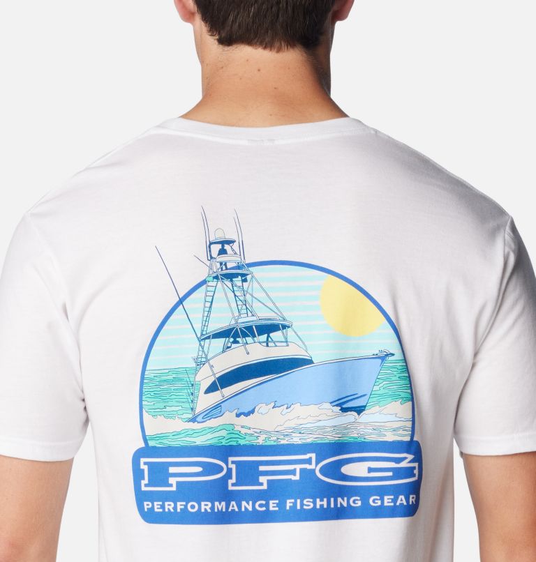 Thumbnail: Men's PFG Keeves Graphic T-Shirt, Color: White, image 5