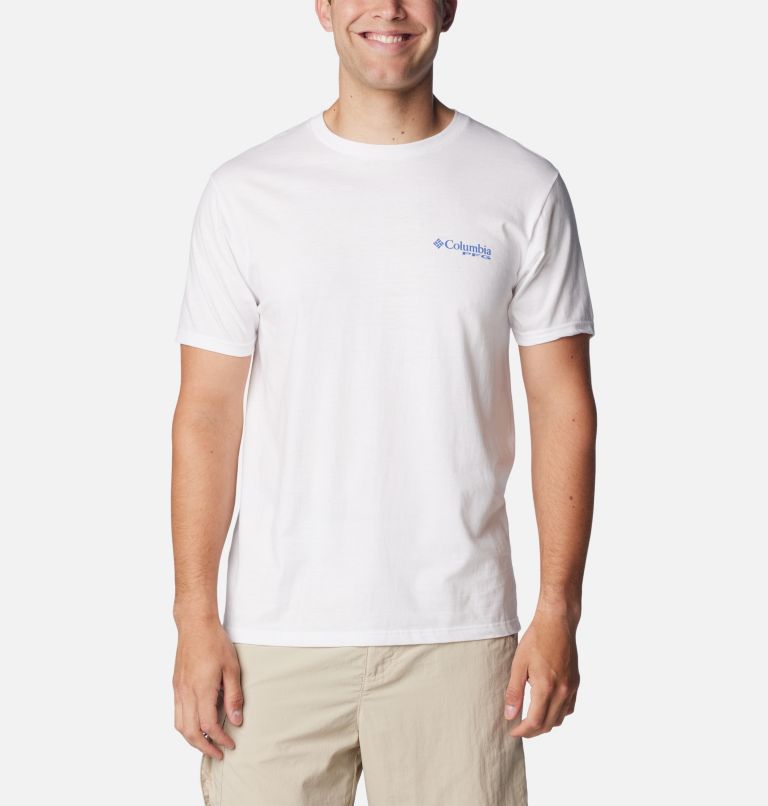 Thumbnail: Men's PFG Keeves Graphic T-Shirt, Color: White, image 2