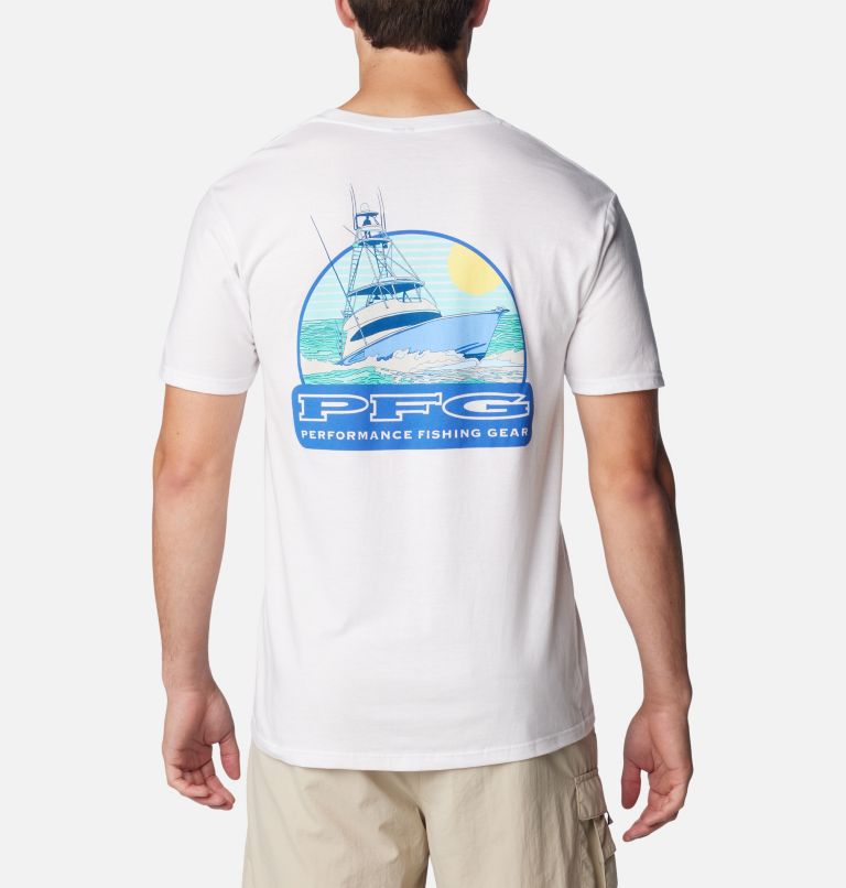 Men's PFG Keeves Graphic T-Shirt, Color: White, image 1