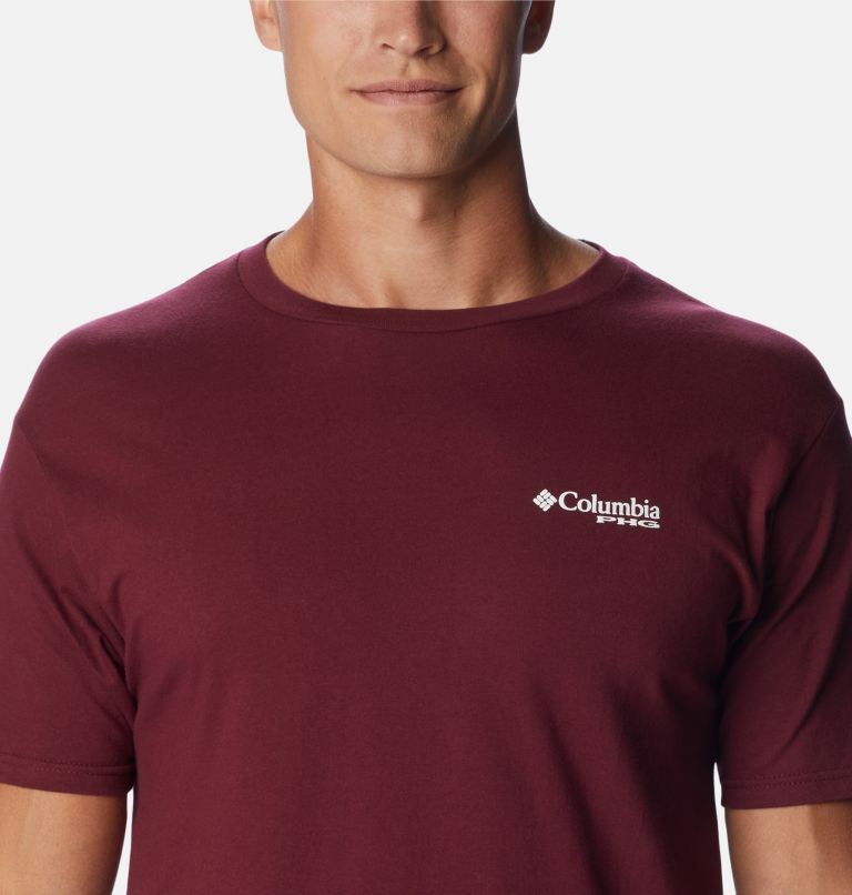 Thumbnail: Men's PHG Cube T-Shirt, Color: Rich Wine, image 4