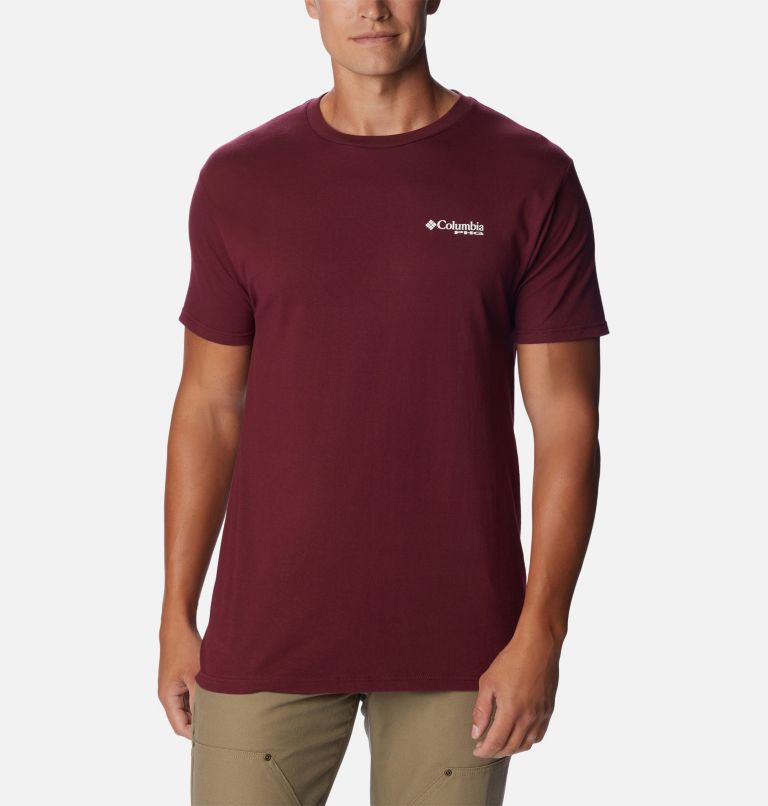Thumbnail: Men's PHG Cube T-Shirt, Color: Rich Wine, image 2
