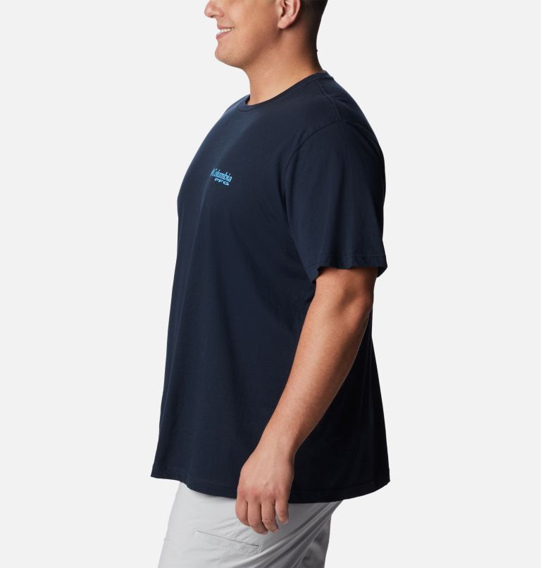 Thumbnail: Men's PFG Woodhull Graphic T-Shirt - Big, Color: Columbia Navy, image 3