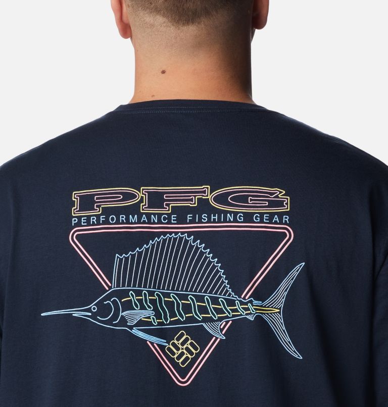 Men's PFG Woodhull Graphic T-Shirt - Big, Color: Columbia Navy, image 5