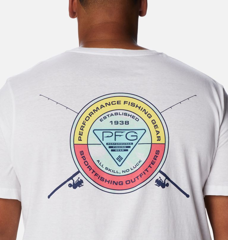 Men's PFG Drop Shot Graphic T-Shirt - Big, Color: White, image 5
