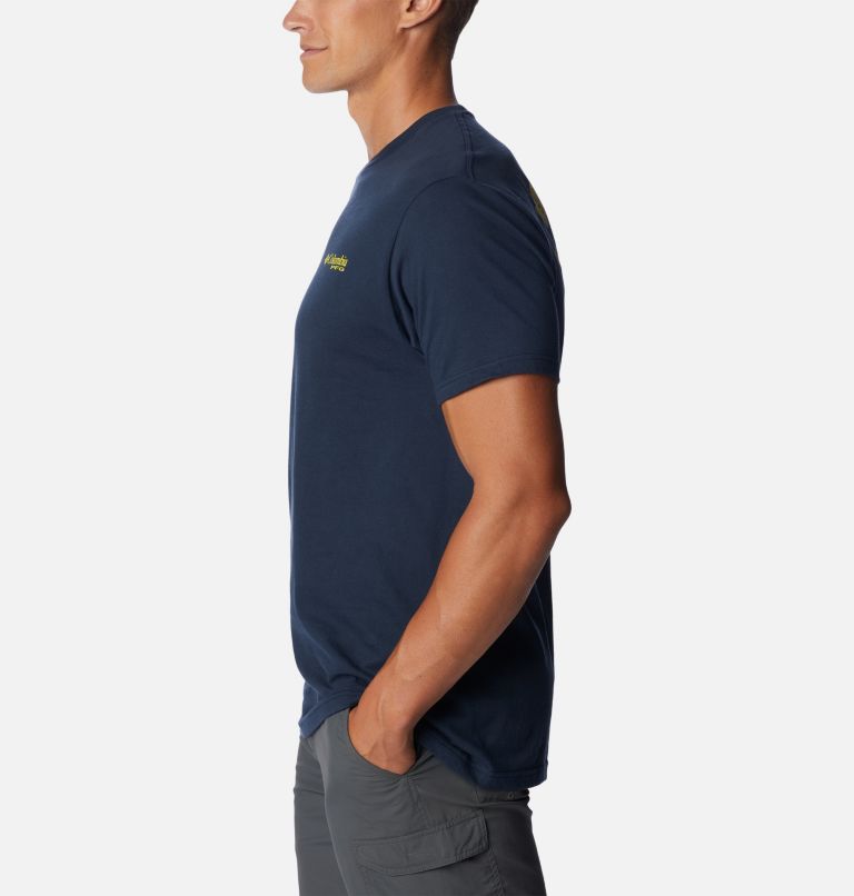 Men's PFG Kirk Graphic T-Shirt, Color: Columbia Navy, image 3