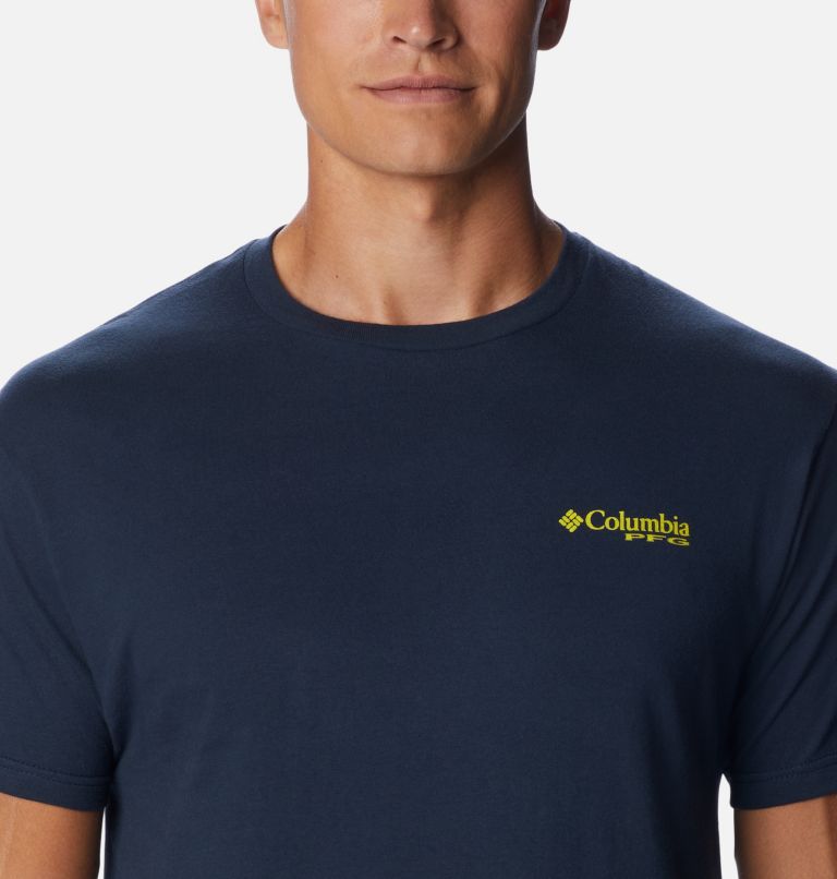 Men's PFG Kirk Graphic T-Shirt, Color: Columbia Navy, image 4