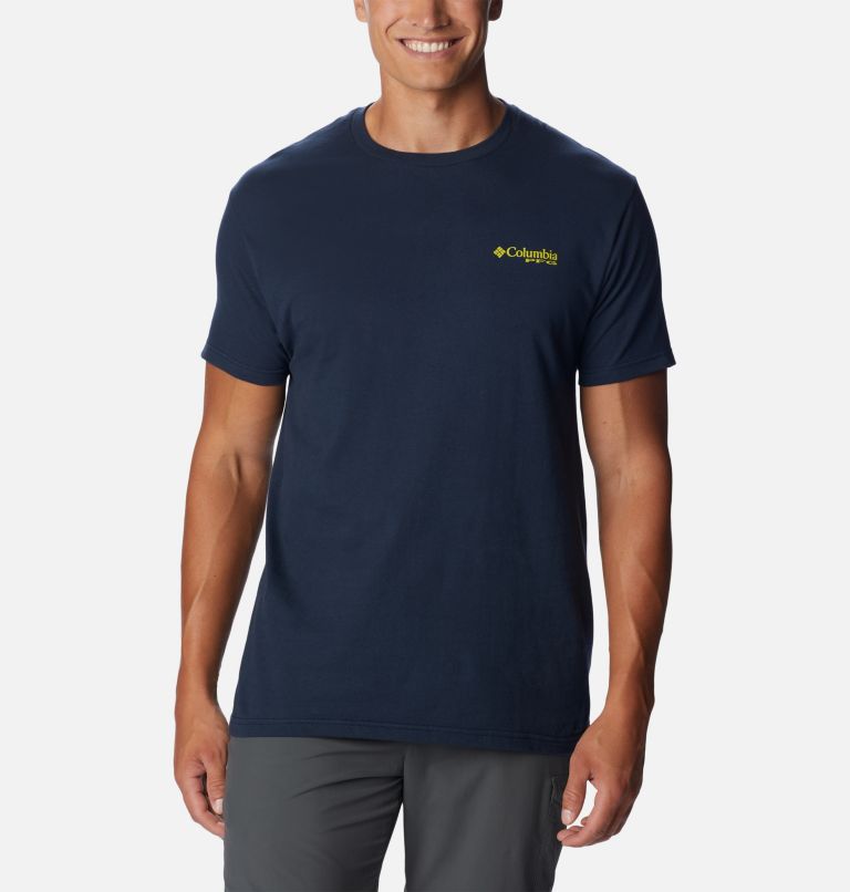 Men's PFG Kirk Graphic T-Shirt, Color: Columbia Navy, image 2