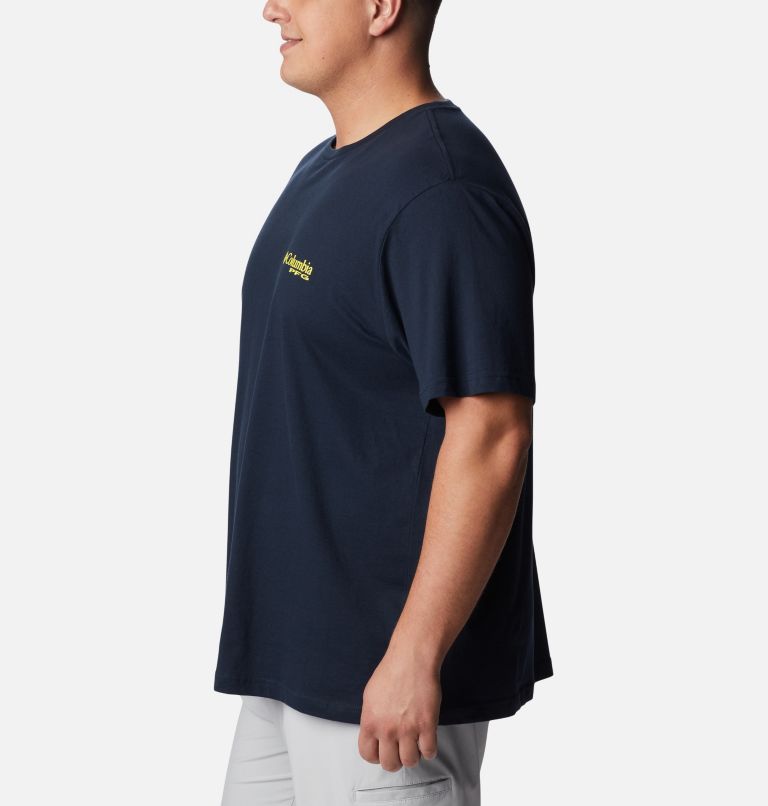 Thumbnail: Men's PFG Kirk Graphic T-Shirt - Big, Color: Columbia Navy, image 3
